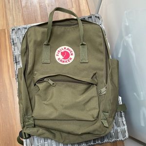 Fjallraven kanken backpack in olive green